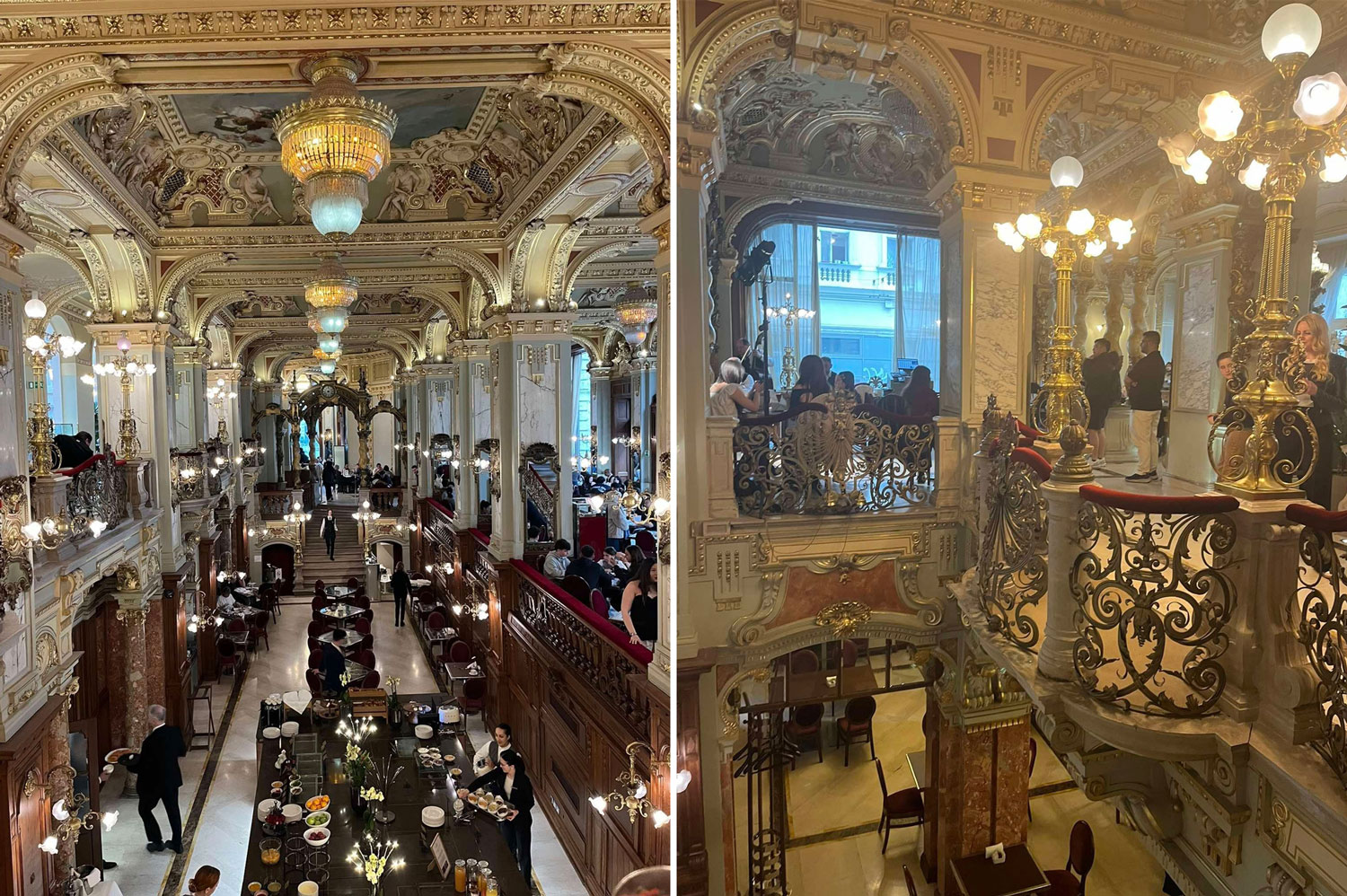 Kávéházi kiránduláson jártunk a 12.A osztállyal Budapesten